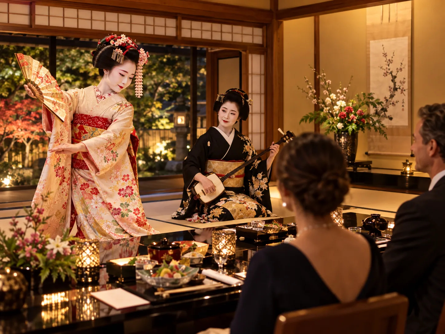 VIP Private Geiko & Maiko Dinner in Gion