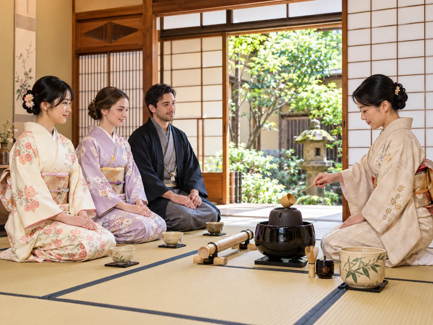 Kimono Tea Ceremony & Calligraphy