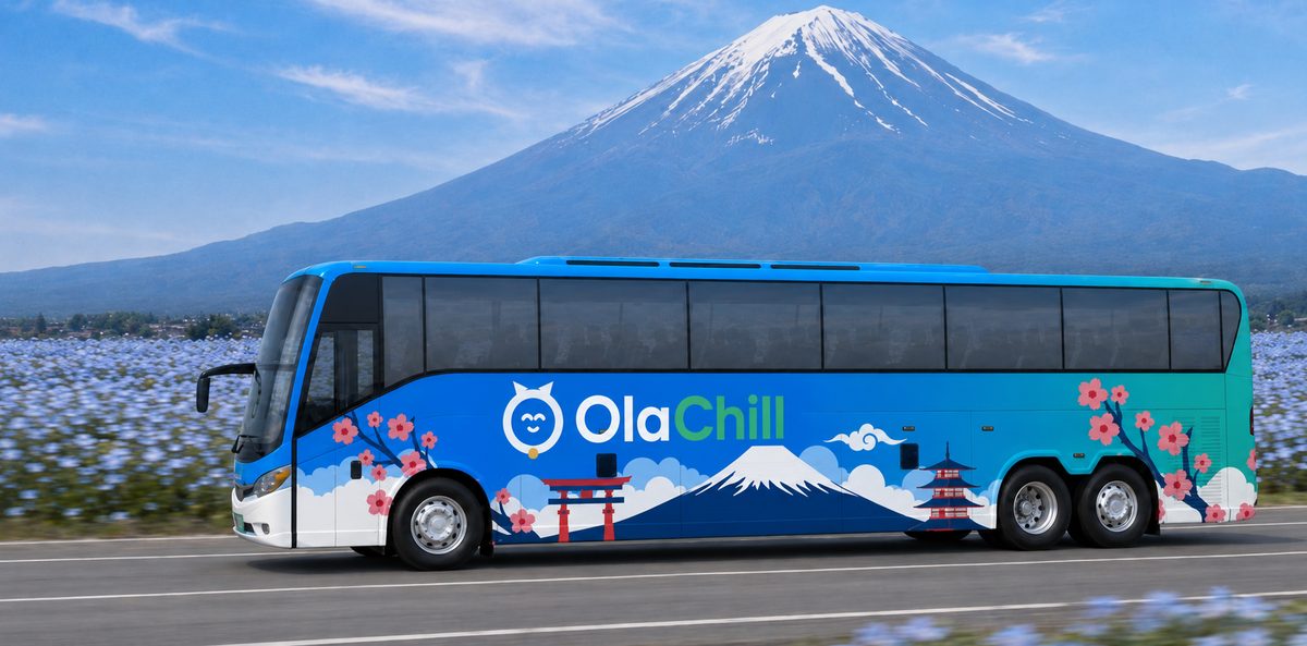 OlaChill charter bus