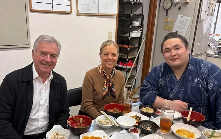 Morning sumo practice in Ryogoku — half day — 2