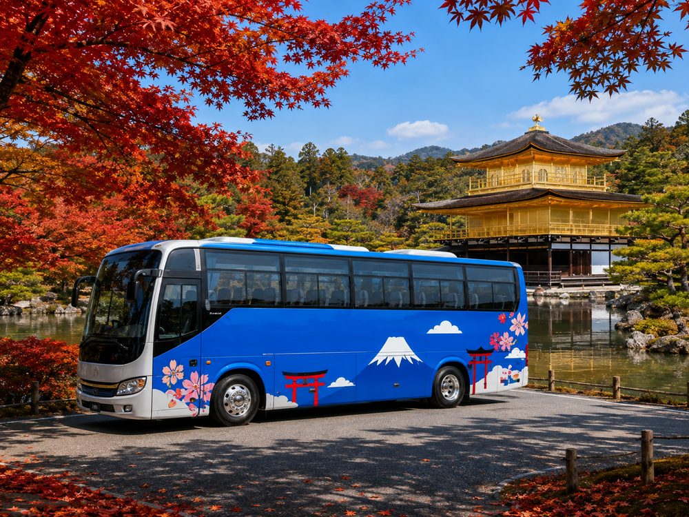 Einen Bus mit 45 Sitzplätzen in Kyoto chartern: Der komplette Reiseführer für Gruppen