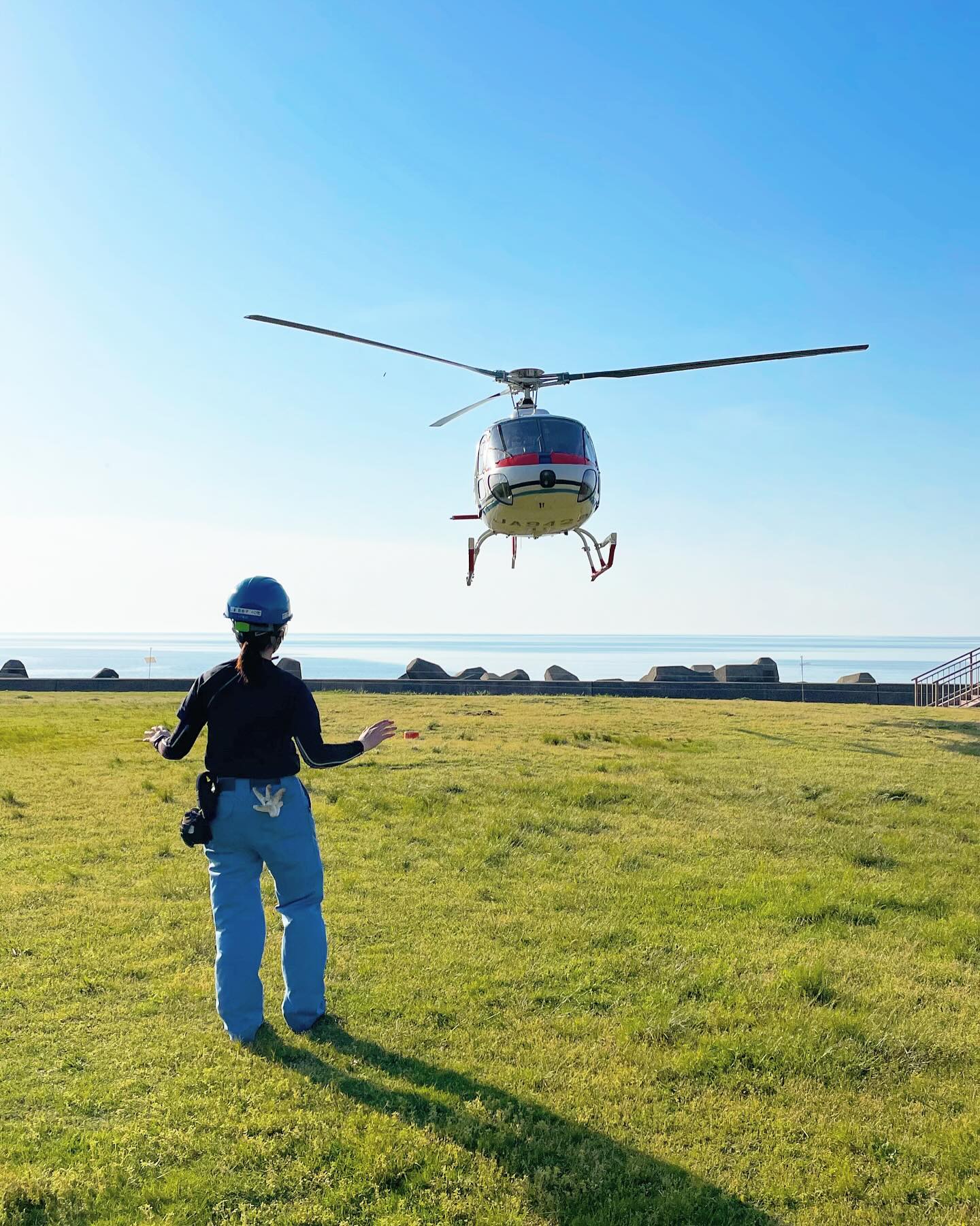 Helicopter to Mt. Fuji, an Alphard waiting at the foot