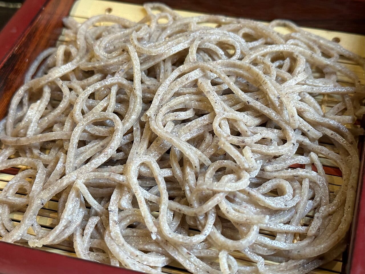 Soba at the temple gate