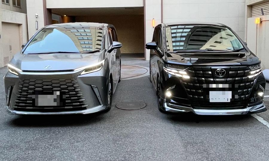 Lexus LM and Toyota Alphard wedding fleet