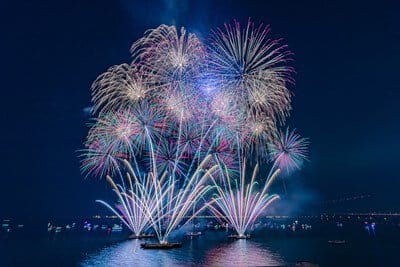 Kumamoto – 15/8 山鹿灯籠 matsuri fireworks festival