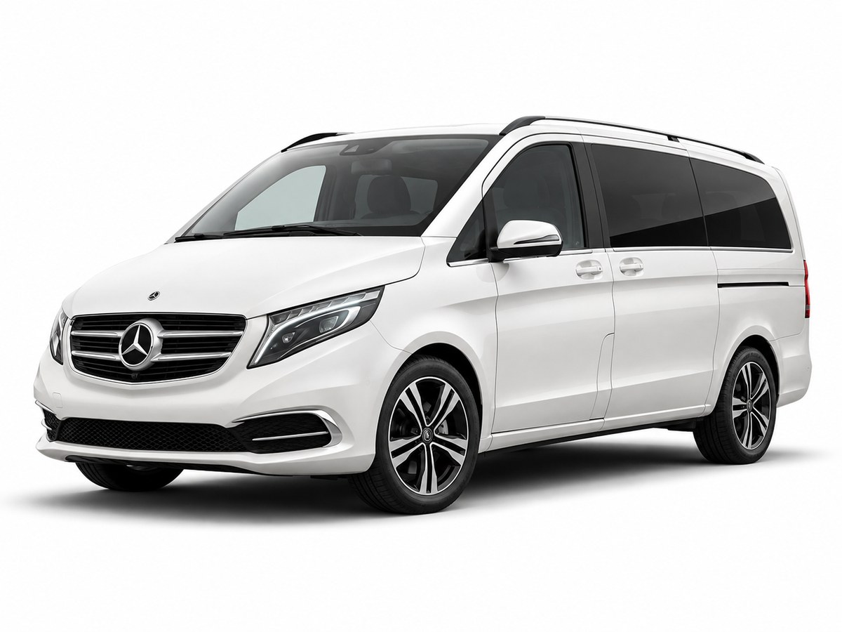 Mercedes V-Class in white
