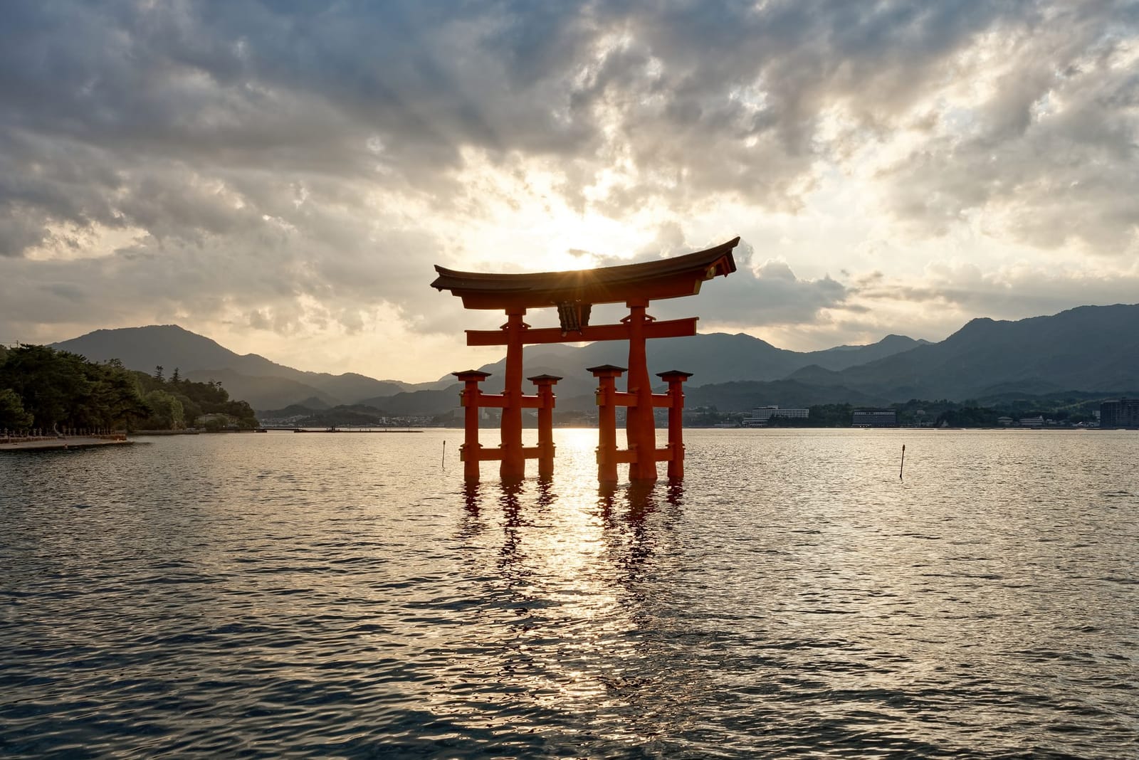 Itsukushima shrine torii Miyajima