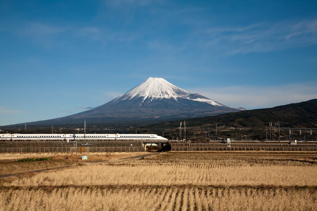 Monte Fuji desde el Shinkansen