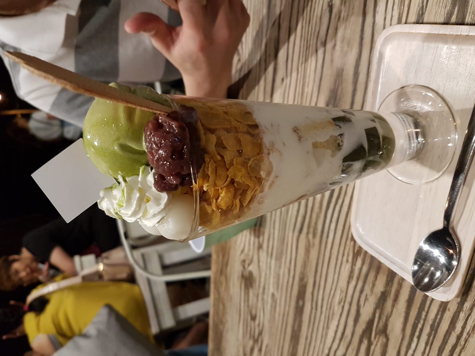 Matcha parfait dessert