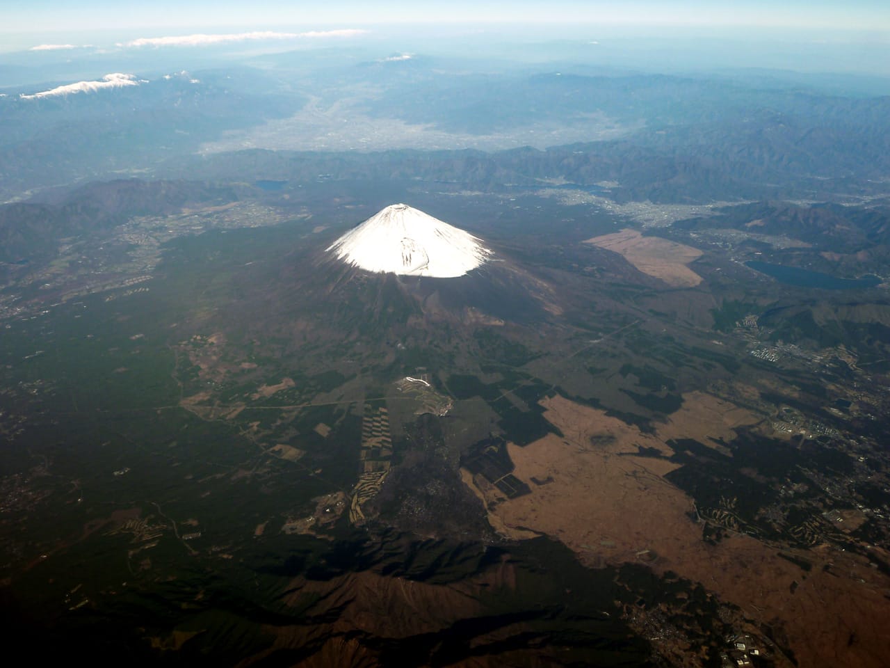 富士山 空撮