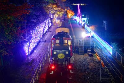 Okoshi Bus - Train romantique Sagano et illuminations