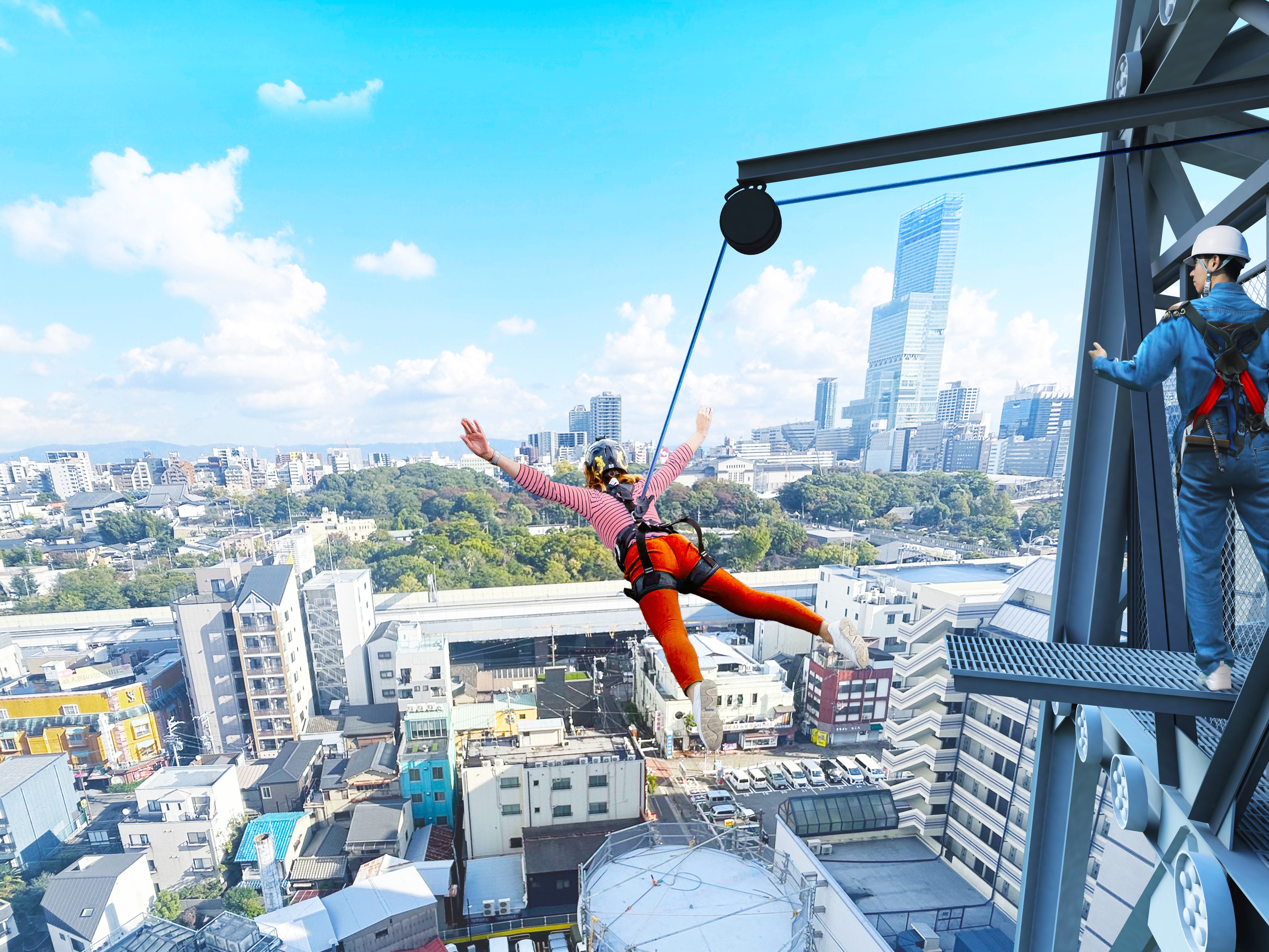 Tsutenkaku “DIVE & WALK” Attraction