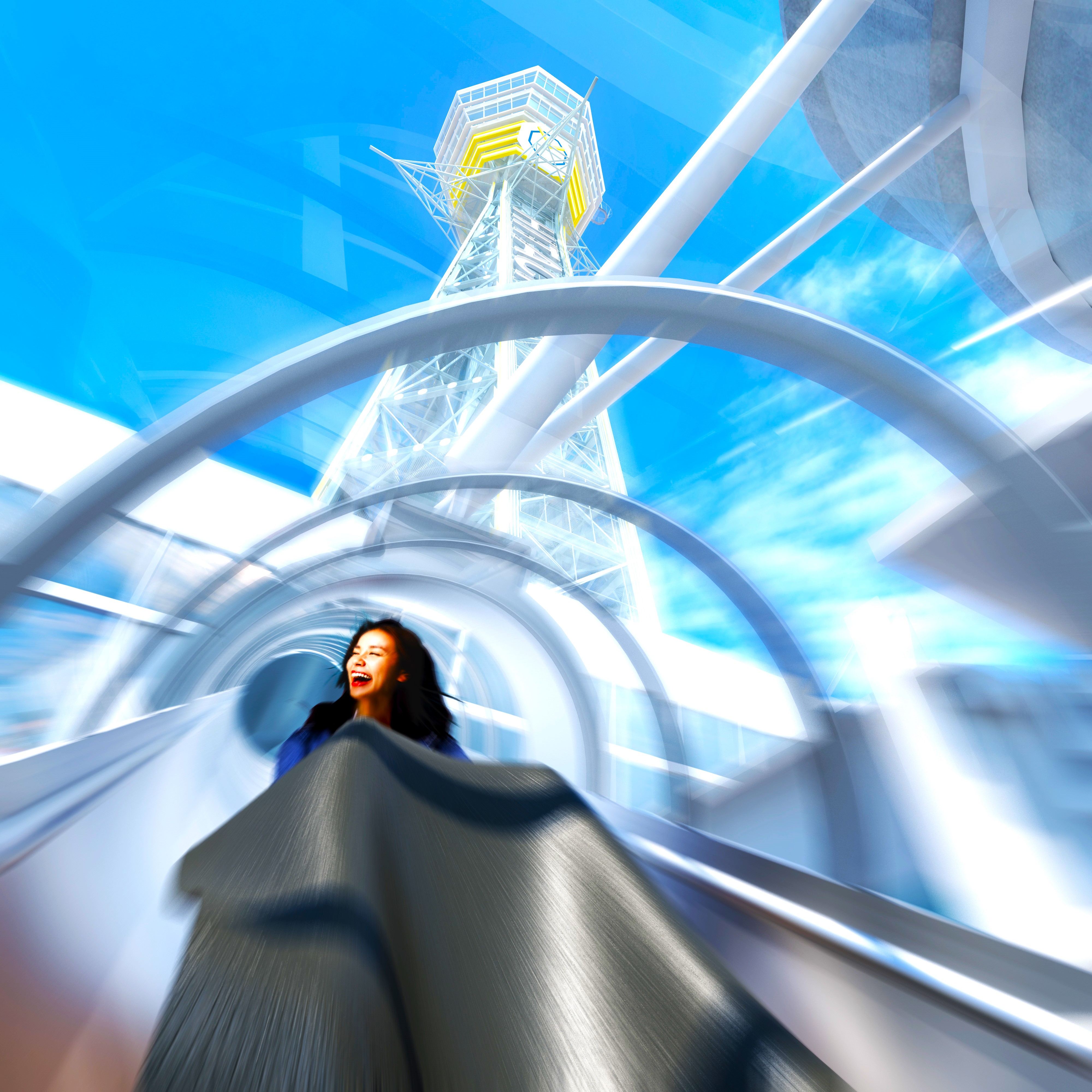 Tsutenkaku “TOWER SLIDER” Attraction