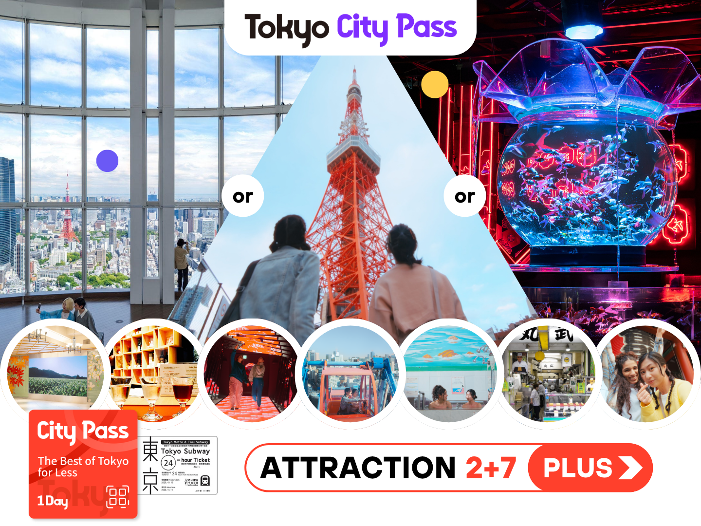 Tokyo City Pass Plus 1Day