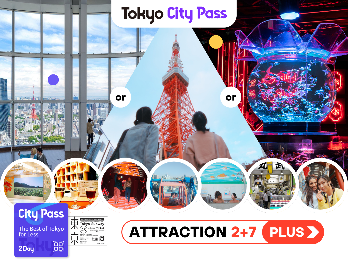 Tokyo City Pass — 2-Day Ticket, Extended Edition