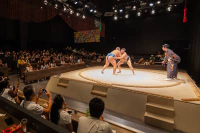 THE SUMO HALL HIRAKUZA OSAKA Sumo Show Bento Plan