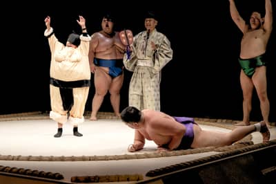 THE SUMO HALL HIRAKUZA OSAKA Sumo-Show HIRAKUZA Snack-Taschen-Plan — 11