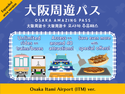 Osaka Amazing Pass Osaka Airport (Itami) - Expo '70 Commemorative Park Edition (2026)